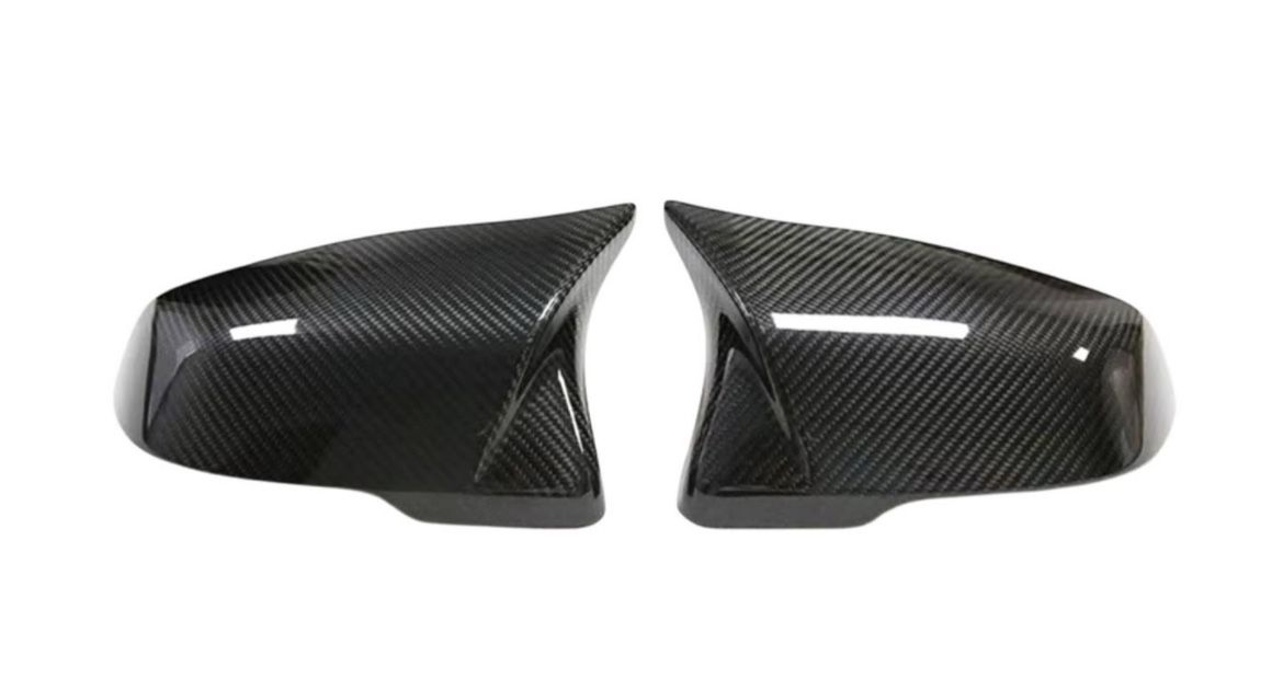 A90 Toyota Supra M Style Carbon Fiber Mirror Caps (2019–2025)