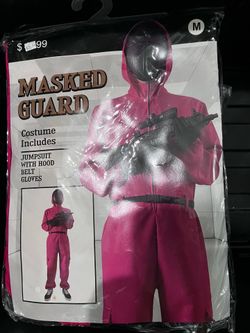 Lot of 5 Masked Guard Costume Squid Games