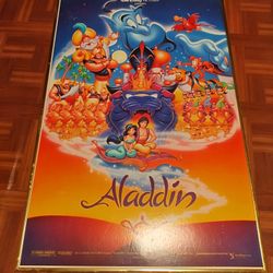 Aladdin Disney Vintage Original Movie Poster 