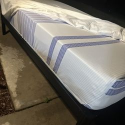 Twin XL Mattress And Bed Frame Set