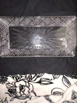 Glass/crystal decorative tray