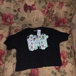 Women Crop Top MTV Shirt Medium 