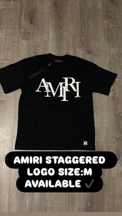 Amiri staggered Black tee