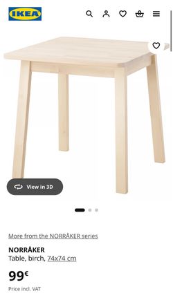 IKEA NORRÃ…KER TABLE DISCONTINUED