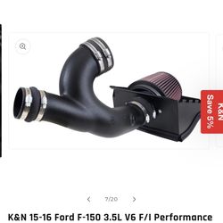 Ford F150 2015-2020 Ecoobost 3.5 K&N Cold Air Intake 