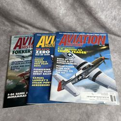 LOT OF 3 Aviation History Magazines From 1998 May July September Chuck Yeager