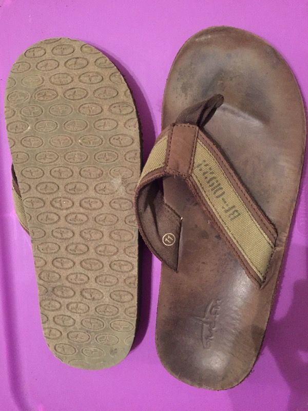 Man leather Sandals size 11