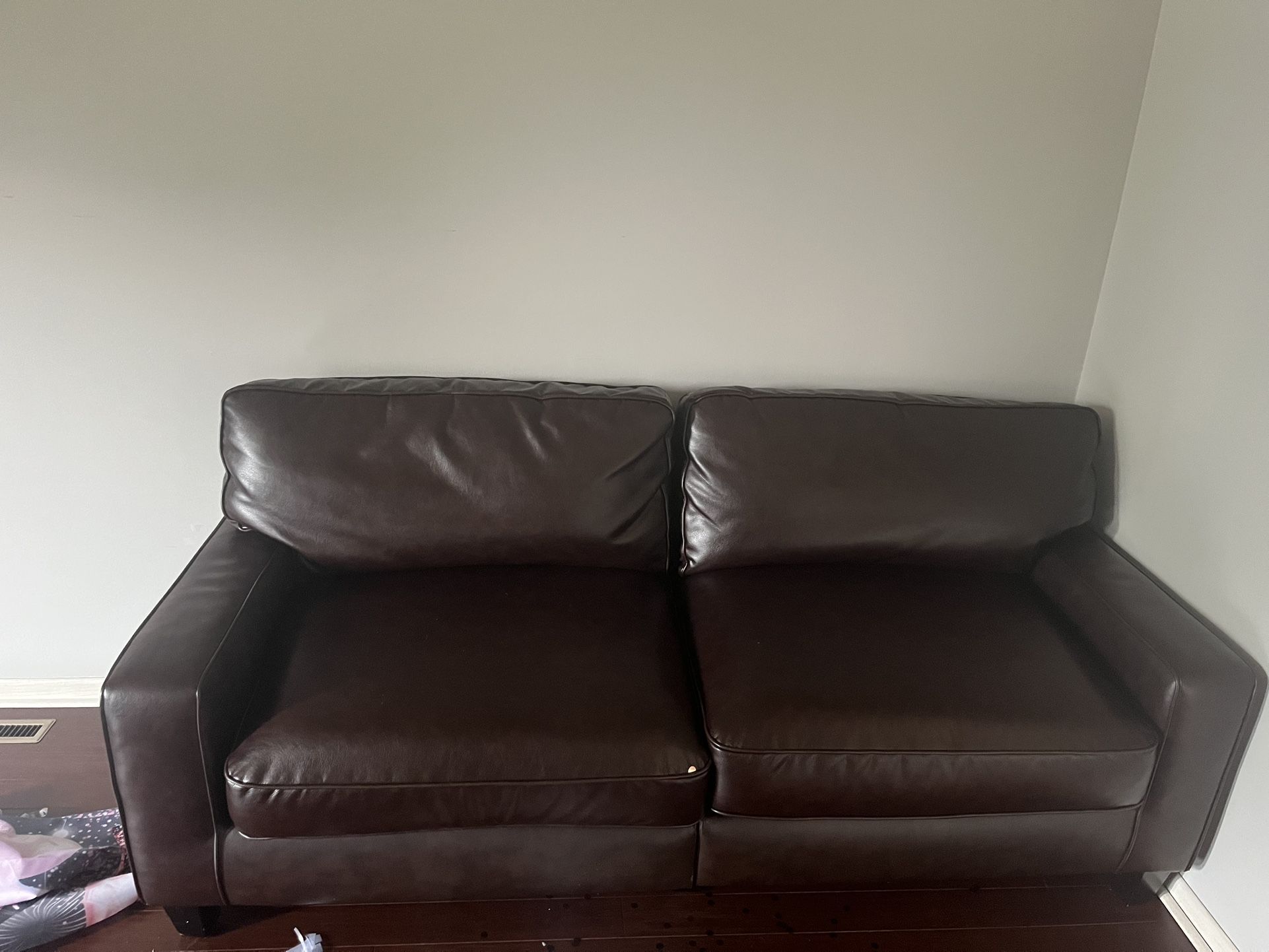 Dark Brown Two Seater Couch