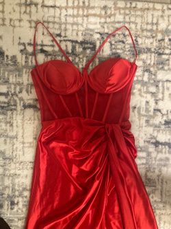 Red Prom dress , size sm/6