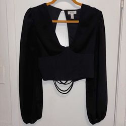 Black Corset Blouse