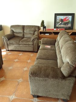 New sofa and loveseat