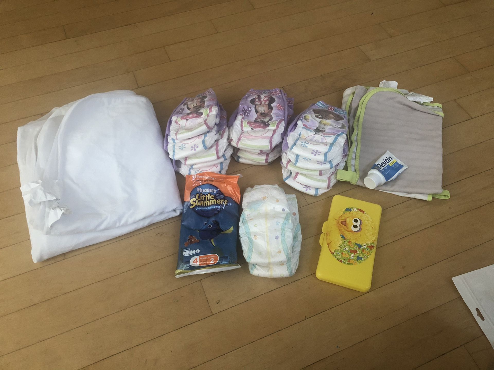 Free Toddler diapers, changing, mattress gear