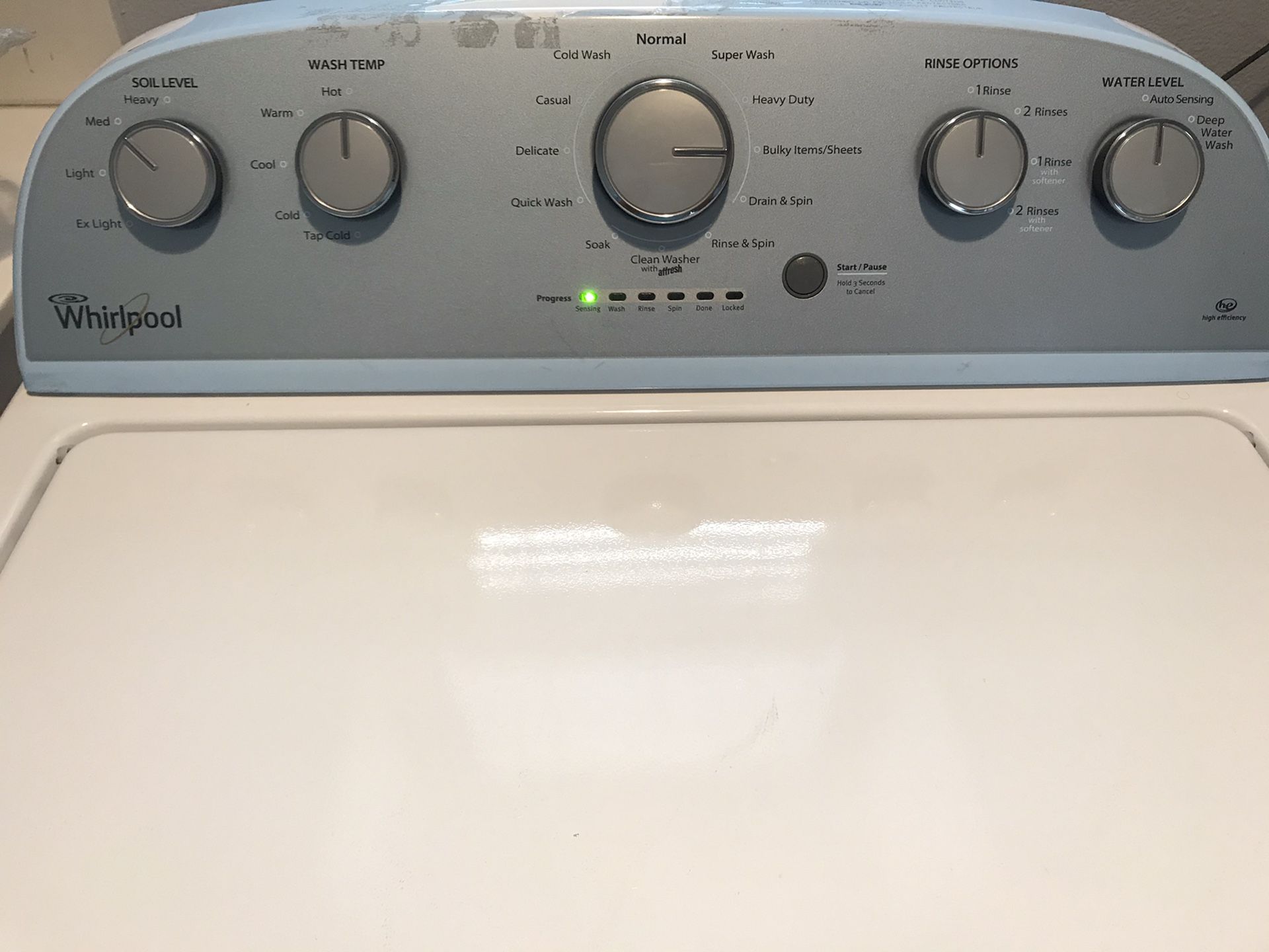 Whirlpool washer + gas dryer combo (3.5cu ft High Efficiency TopLoad