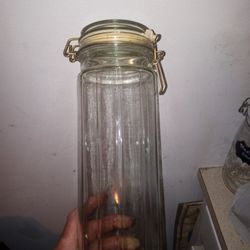 Antique Wire Prong Jar 
