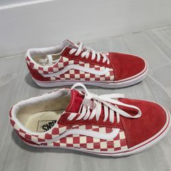 Vans Old Skool Primary Checker Racing RED/White

