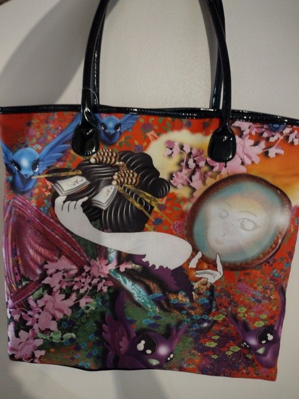 Ed Hardy Bag. Geisha. Vivid Print. Tote, Overnight, Purse.