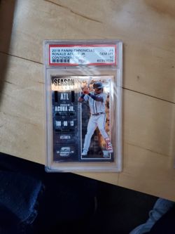 Ronald Acuna JR 2018 PANINI CHRONICLES PSA10