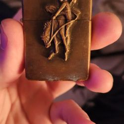 Vintage Brass  Marlboro Zippo Lighter