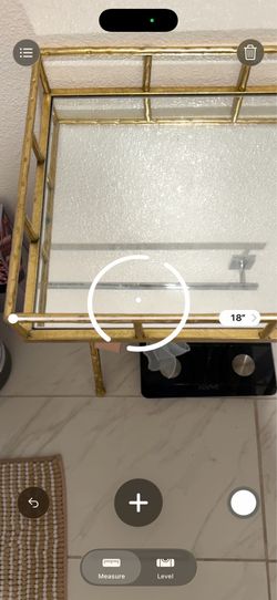 Luxury tray with mirror