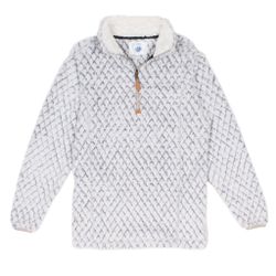 Nortic Fleece Unisex Medium White and Grey 