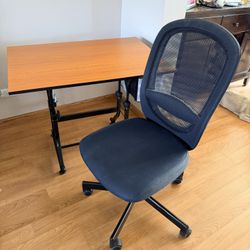 Desk/drafting Table W/chair