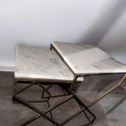 Living room marble console set 2x