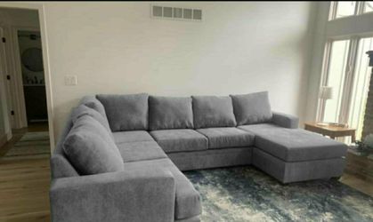 Gray Sectional Couch Sofa With Chaise 