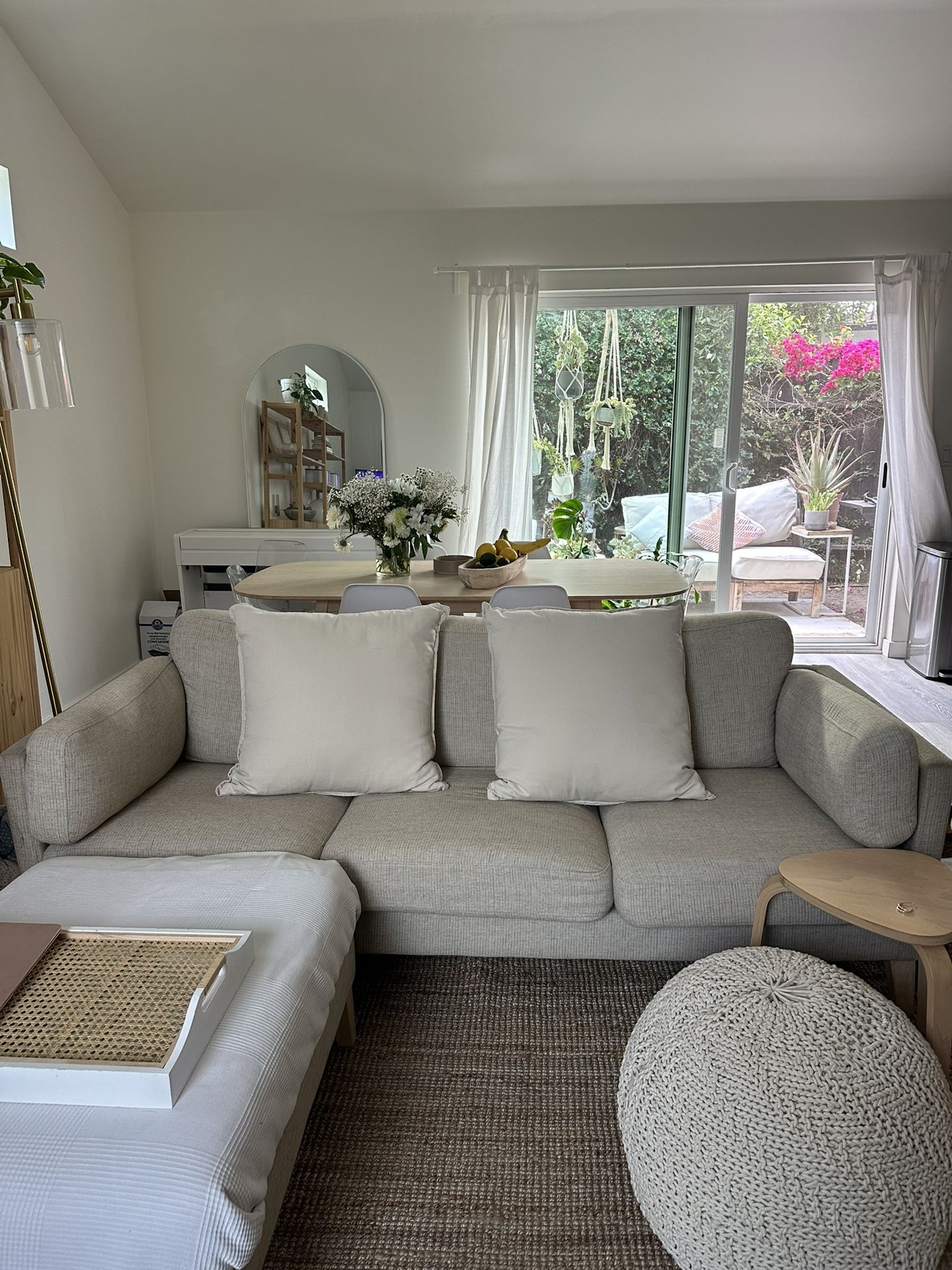 3 Seater Beige Couch In Great Condition