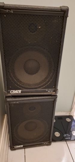Crate PE-10T speakers.