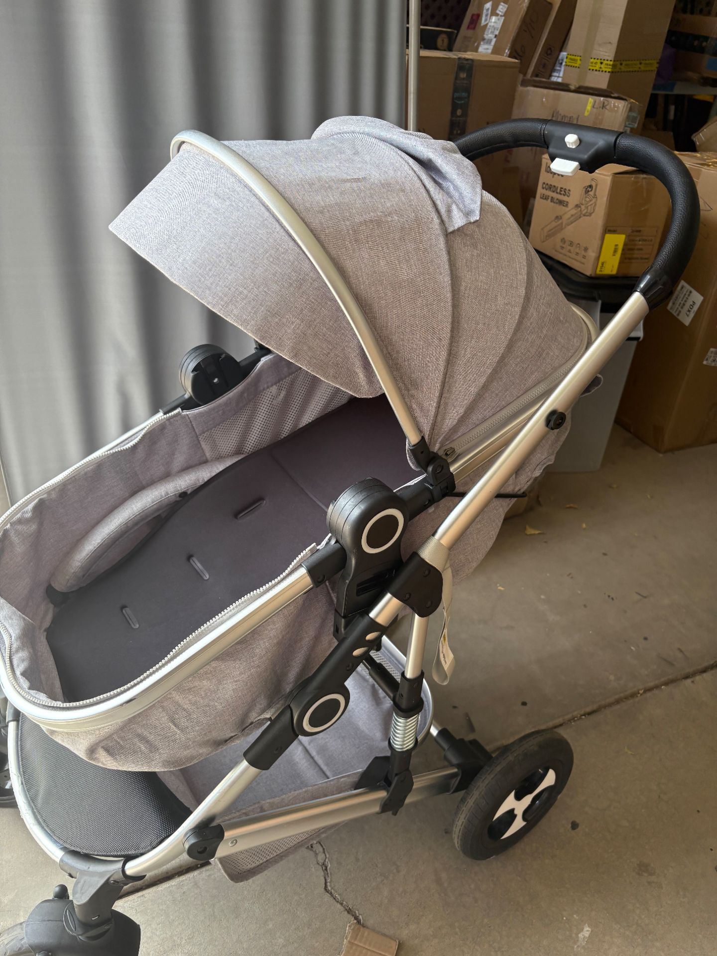 Clean baby stroller