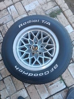 Transam Snowflake 15 x 8 rims and tires