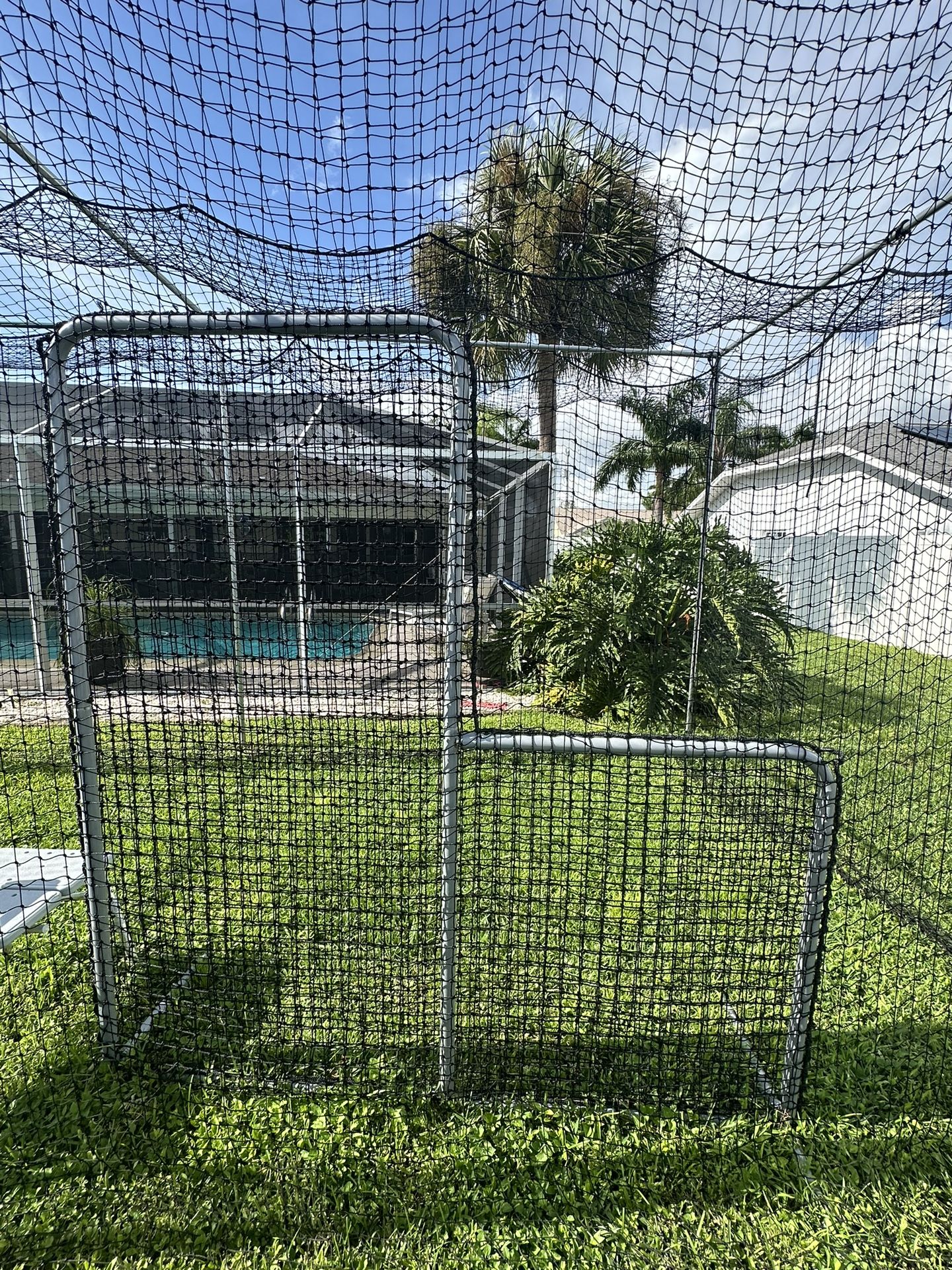 40ft Batting Cage With L Screen