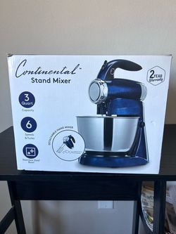 Continental Stand Mixer 3 Quart Blue