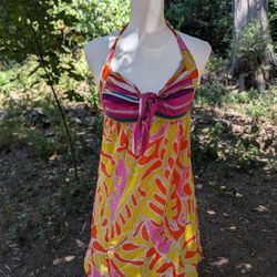 Alice & Trixie Pink and Yellow Halter Dress