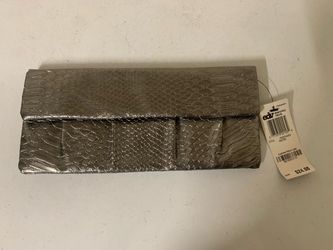 Style & Co. Metallic Gray Clutch Woman Handbag