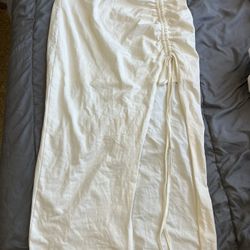 SHEIN long white skirt 