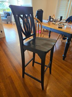 High Black Chair, set of 3 matching