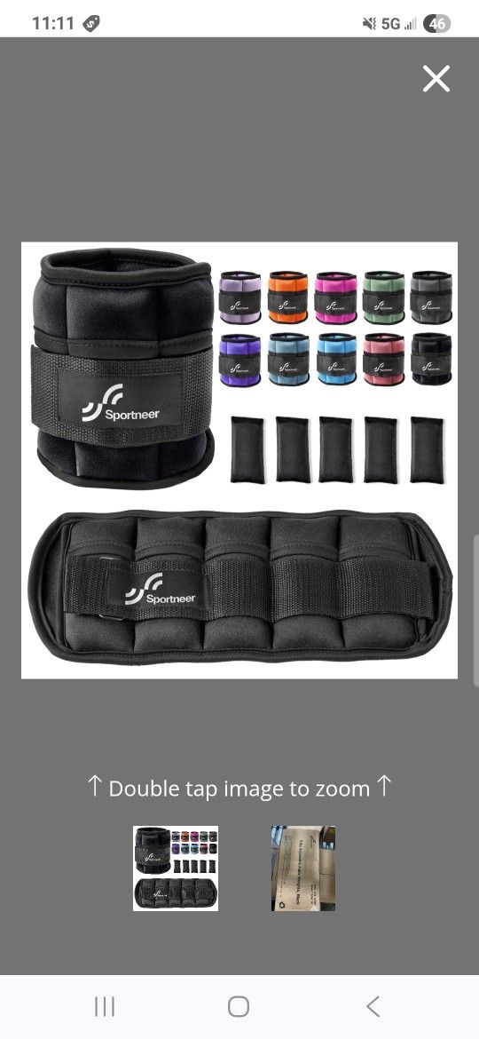 5lbs Adjustable Ankle Weights