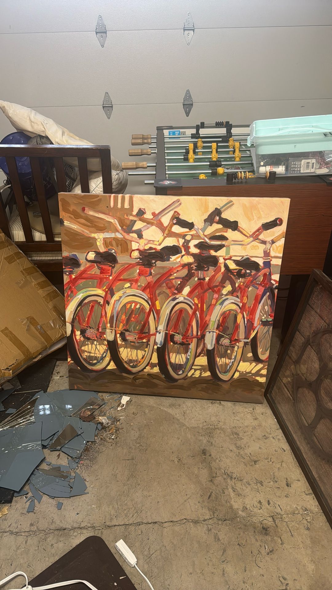 Bike Art 35”x35” $15