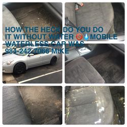 Mobile waterless car wash