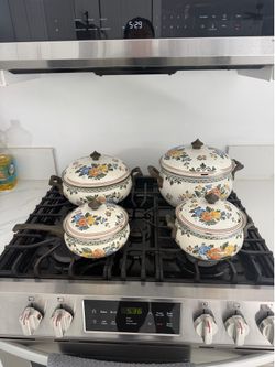 German ASTA floral  Cookware Set