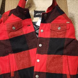 Eddie Bauer Buffalo Plaid Sherpa-Lined Jacket