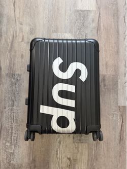 Supreme x Rimowa Topas; 45L Black 4-Wheel Carry-On Suitcase