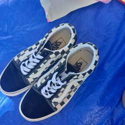 Checkered Black And White Vans