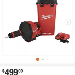 M18 FUEL 18-Volt Lithium-Iron Cordless Plumbing Drain Snake Auger Kit with w/ CABLE DRIVE & 5/16 in. x 35 ft. Cable