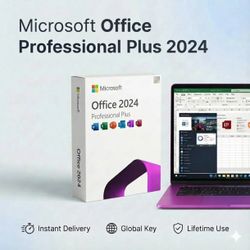 Microsoft Office 2024 Professional Plus Phone Key License Global Online Activation Lifetime Use 100% Activation