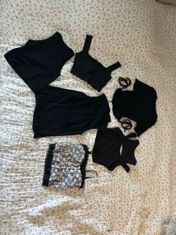 New Black Women's Tops Bundle – 6 Pieces