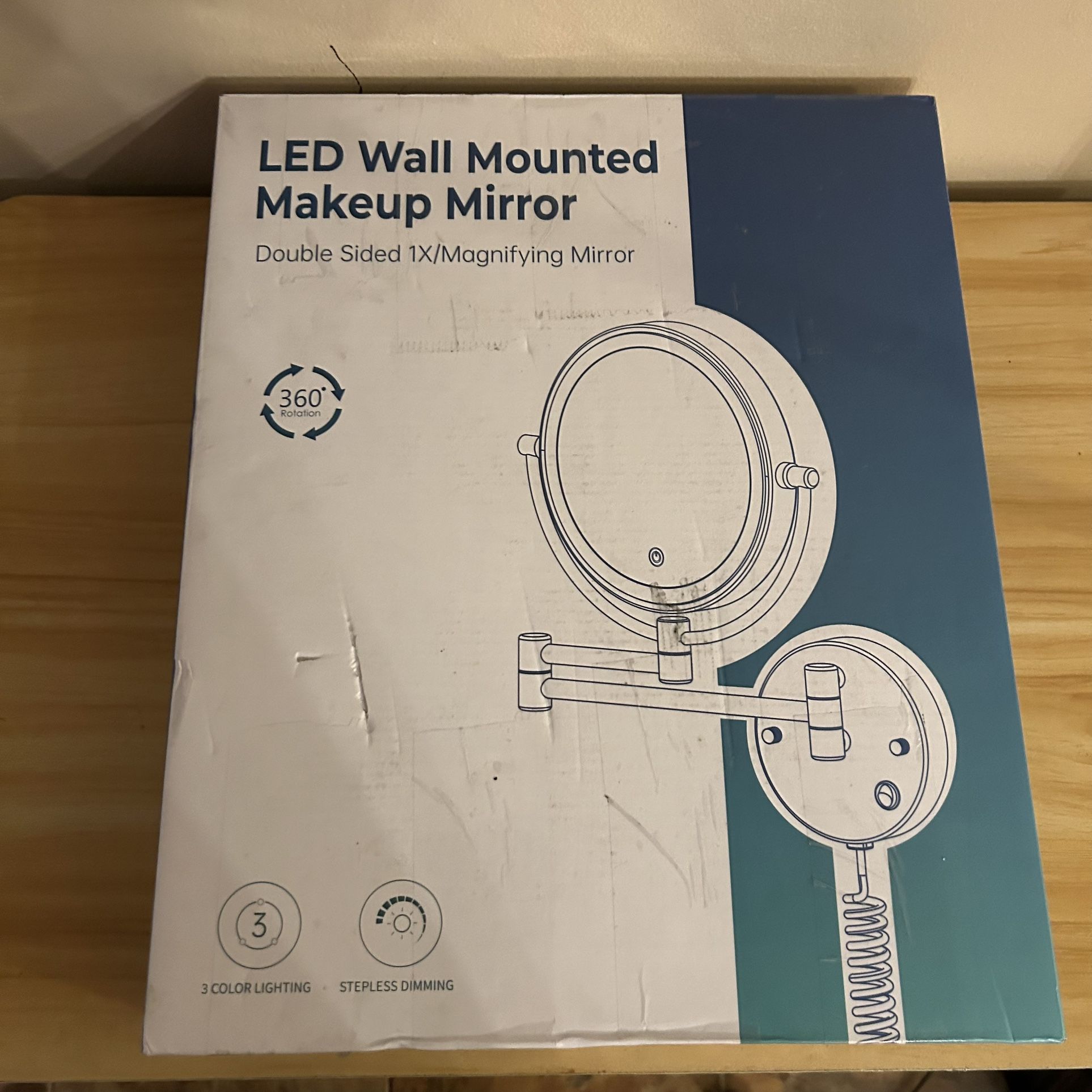 Wall Mounted Led Makeup Vanity Mirror 