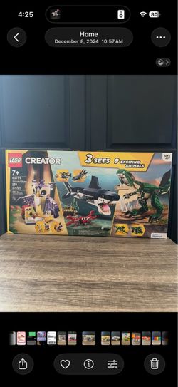 Lego 3 Sets In One T. rex , shark and magical creature s