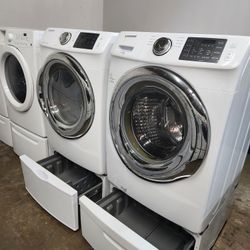 👌💯SAMSUNG SET STEAM WASHER AND ELECTRIC DRYER WITH WARRANTY 💯 